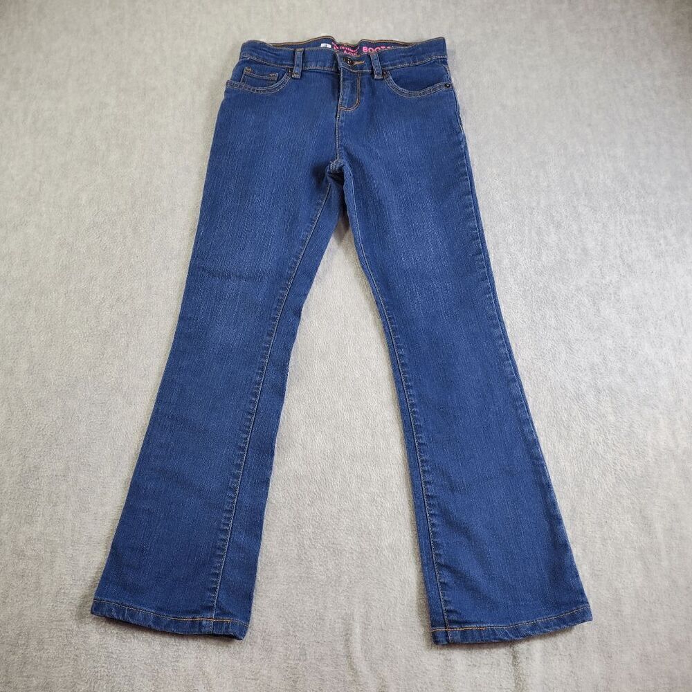 The Childrens Place Jeans Girls 10 Blue Bootcut Flare Denim